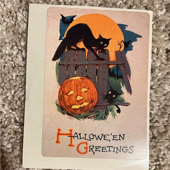 Accessories - 6/$12 🎃 Vintage Halloween Postcard Sticker